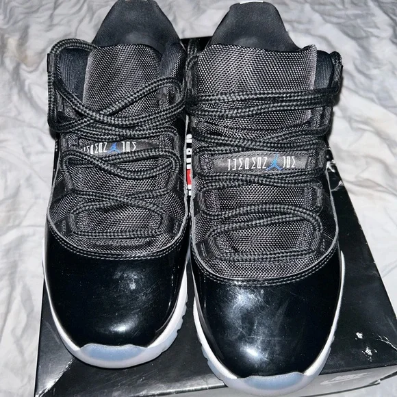 Jordan Retro Black and White Sneakers - Picture 2 of 7